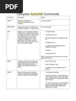 Autocad Commands