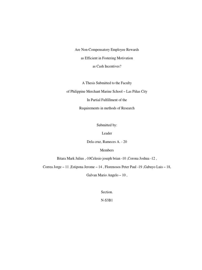 Thesis | PDF | Motivation | Motivational
