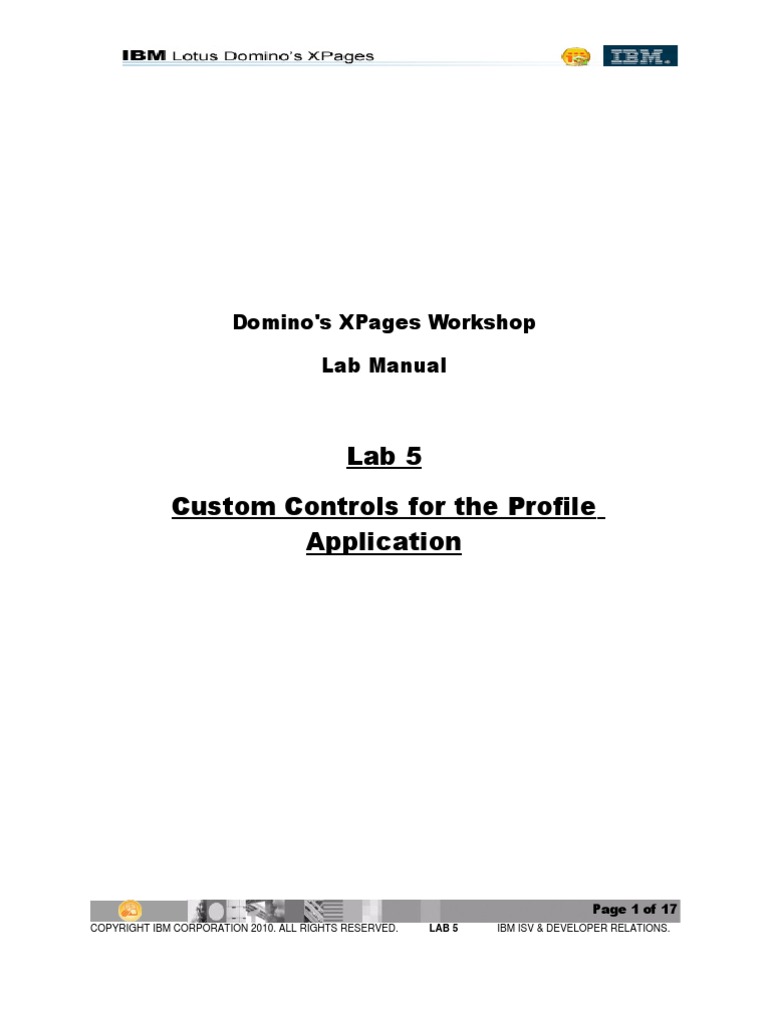 Lab 05 Custom Controls PDF | PDF