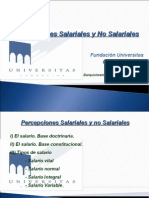 Percepciones Salariales y No Salariales