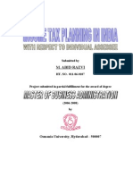 Income Tax Planning in India With Respect To Individual Assessee