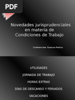  Novedades jurisprudenciales en materia de Condiciones de Trabajo 