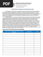 Liability Waiver