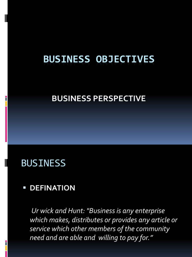 Key Business Objectives Explained | PDF | Profit (Accounting) | Employment