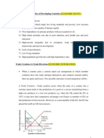 Common Characteristics of Developing Countries (ECONOMIC DEVPT.)