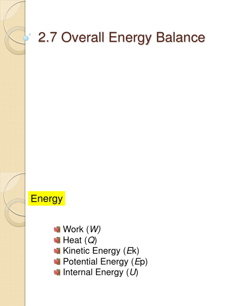 Energy Balance PDF