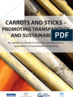 Carrots and Sticks Promoting Transparency and Sustainbability