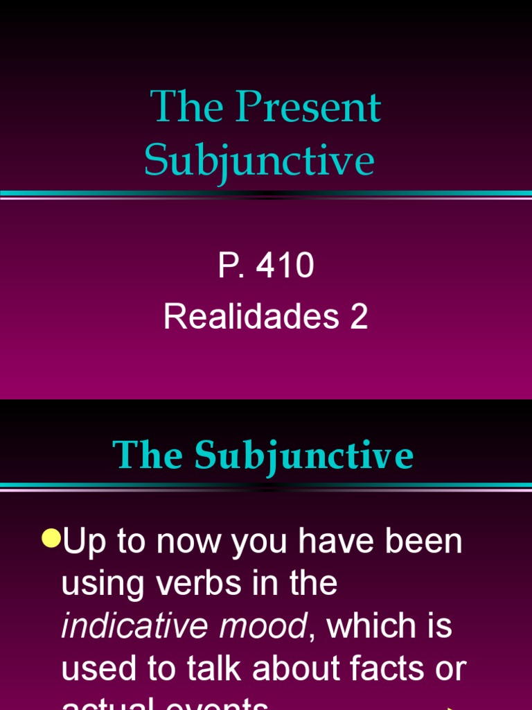 Pres Subj | PDF | Subject (Grammar) | Semiotics