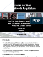 AUT190 - Sistema de vãos no ensino da Arquitetura