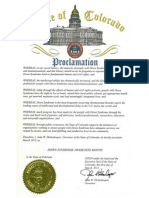 Down Syndrome Awareness Month proclamation in Colorado