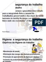 Higiene - Seguranca - Trabalho - 2 Aula