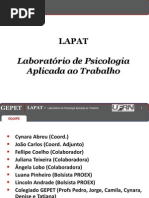 Apresentação LAPAT_GEPET-2013