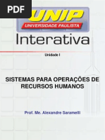SISTEMAS PARA OPERAÇÕES DE RH