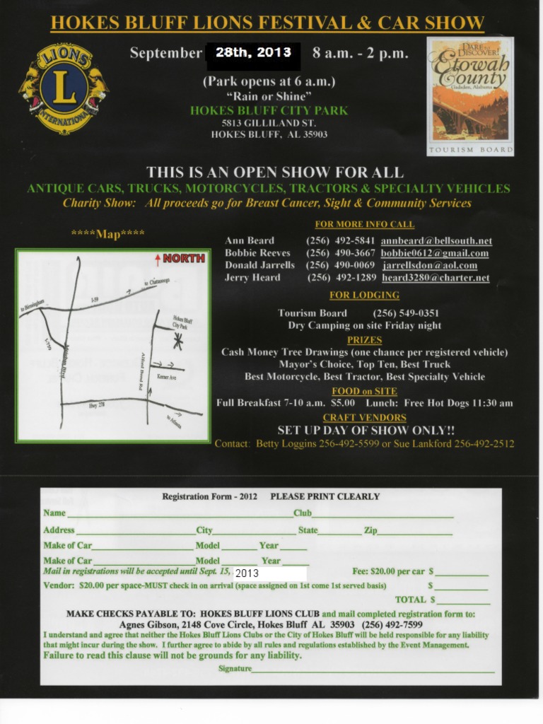 Lions Club Car Show PDF