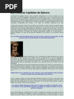 Las Máximas Capitales de Epicuro