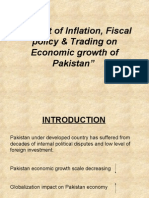Impact of Inflation, Fiscal Policy & Trading On Economic Growth of Pakistan