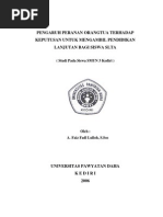 Download Pengaruh Peran Orang Tua Terhadap Keputusan Mengambil Pendidikan Lanjutan Bagi Siswa SLTA by Ken Kubela SN131856841 doc pdf