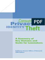 Consumer Privacy and Identity Theft