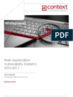 Context-Web Application Vulnerability Statistics 2010-11-Whitepaper