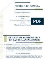 El Area de Informatica en Las Organizaciones (1)