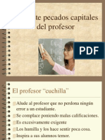 Los Siete Pecados Capitales Del Profesor