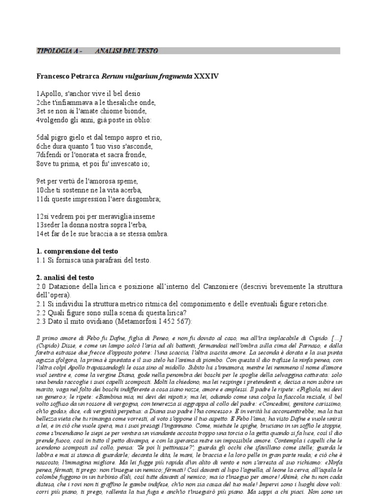 La Lupa Analisi Del Testo Pdf