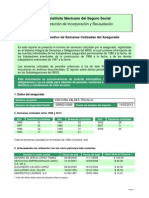 Reporte Informativo de Semanas Cotizadas Del Asegurado