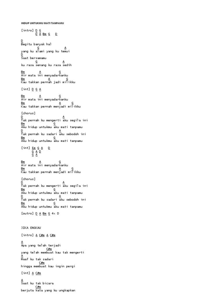 Chord Peterpan Lengkap