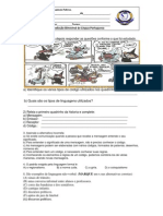 Prova 2013 Elementos e Linguagem 8°ano (Salvo Automaticamente)