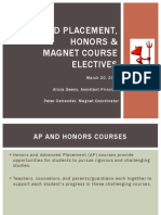 AP Honors Magnet ELectives Presentation
