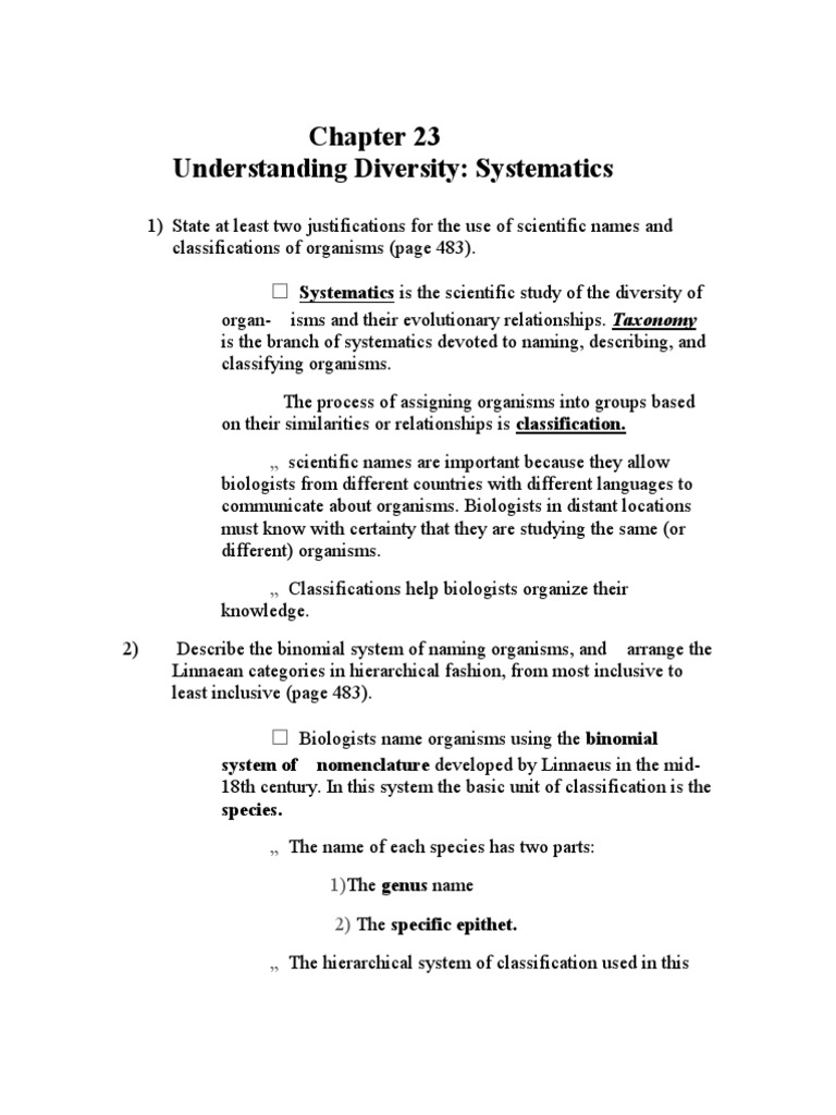 Systematics and Classification in Biology | PDF | Virus | Bacteria