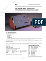 Process Control Servo System SD 1664 Stepper Motor Training Unit