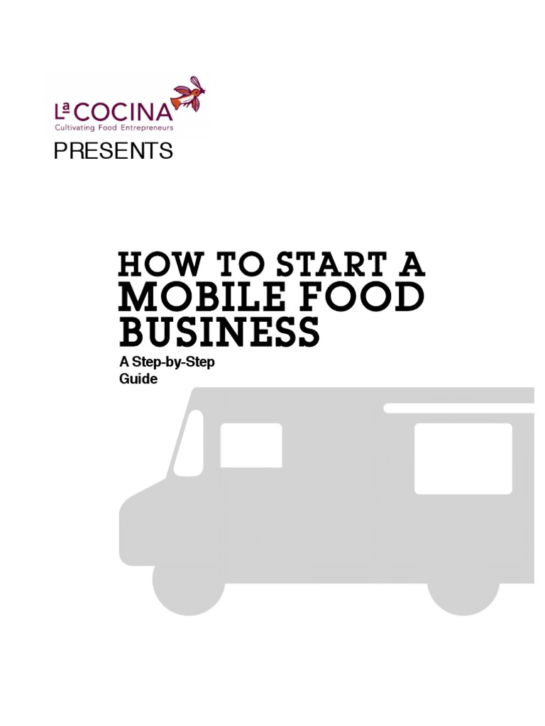 Mobile Food Orientation Guide PDF Menu Trailer (Vehicle)