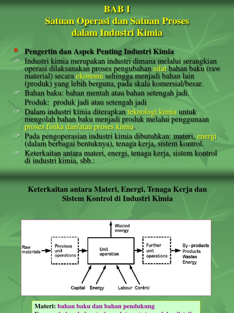 Bab 2 Unit Operation - Part 1 | PDF