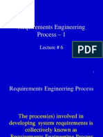 Requirements Engineering Process - 1: Lecture # 6