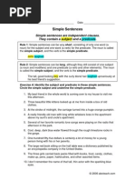 Understanding Sentence Structures | PDF | Subject (Grammar) | Sentence ...