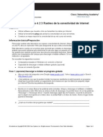 4.2.3 Rastreo de La Conectividad de Internet