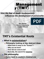 Theory (TMT) Terror Management: How The Fear of Death Fundamentally Influences The Development of Personality