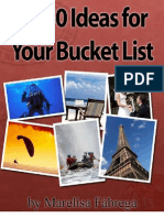 1250 Ideas For Your Bucket List