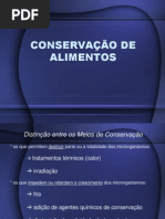 CONSERVAÇÃO DE ALIMENTOS