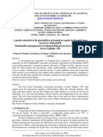 A Gestão Sustentável Da Piscicultura Artesanal o Açude Da Fazenda Saco em Serra talhada-PE