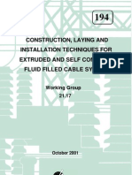 Construction, Laying, Installation of XLPE Oil Fluid Cable