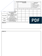 Evaluatieformulier Practica Wetenschappen CHEMIE