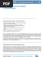 Riscos, Orçamento de Capital e Diversificação