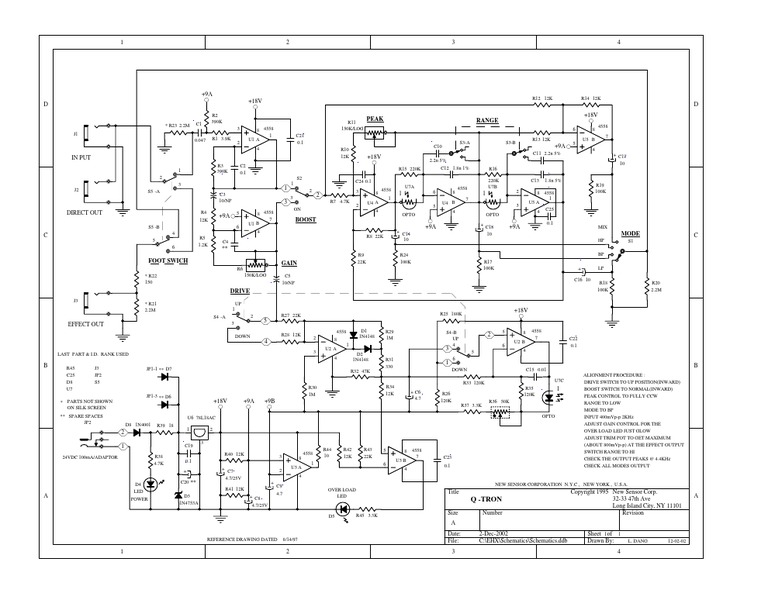 EHX QTron Schematic PDF