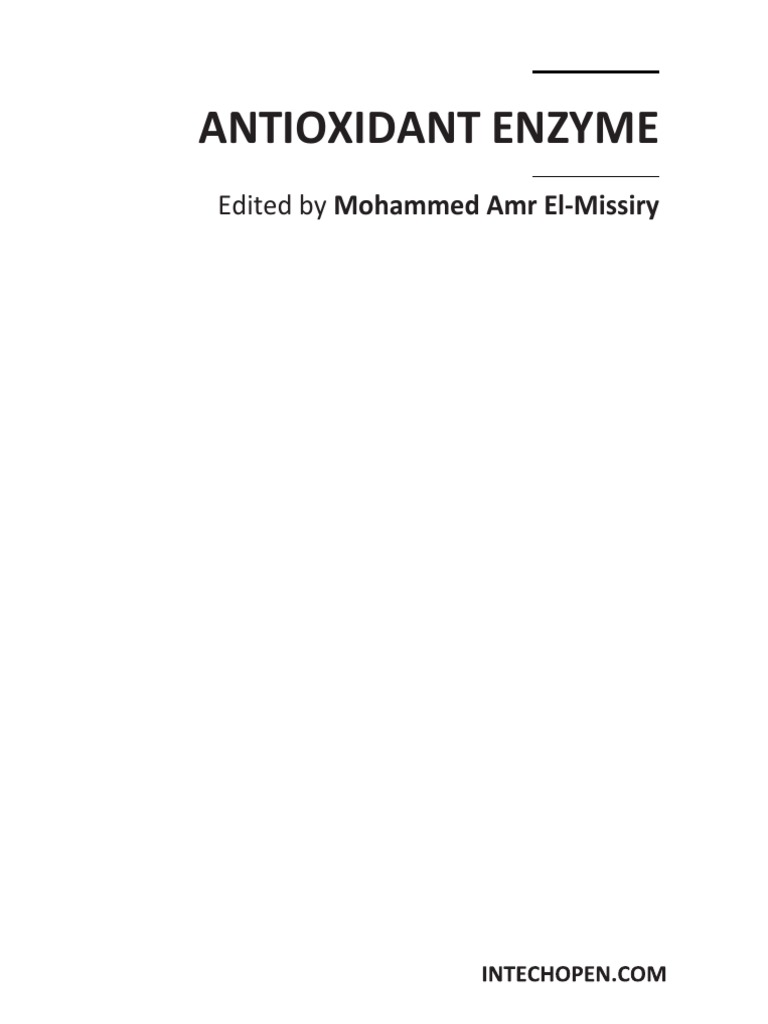 Antioxidant Enzyme | PDF | Antioxidant | Reactive Oxygen Species