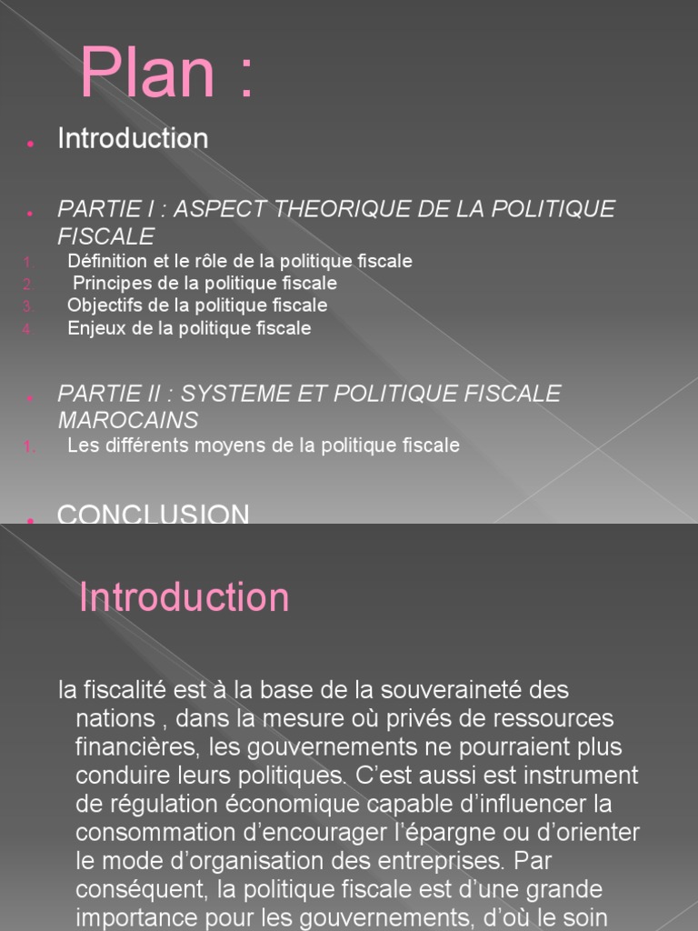 La Politique Fiscalepptx 1 - 