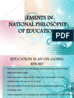 National Philosophy of Education