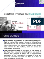 University of Palestine Fluid Statics Chapter Summary