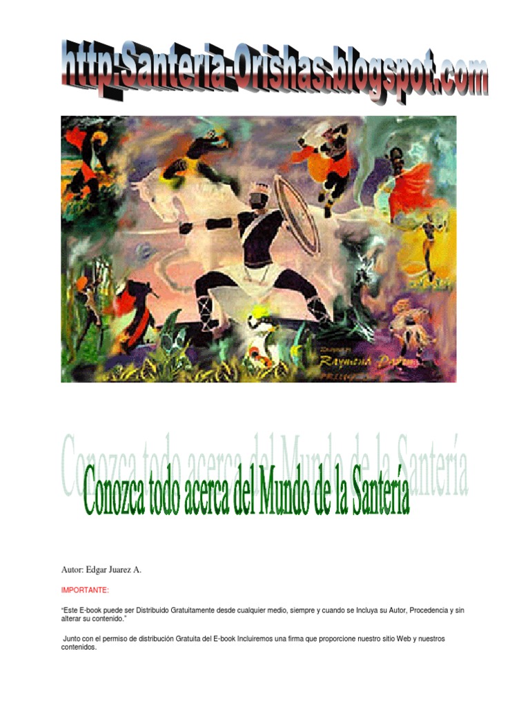 La Santeria Y Sus Orishas Ebook Descargar Gratis Pdf Religión Y